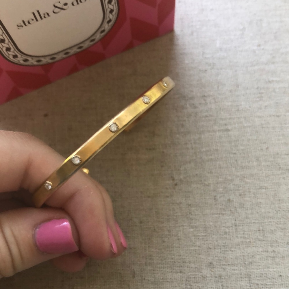 stella and dot artisan marquis cuff gold